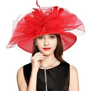 Classy Sun Hat for Women Ladies I3120-red